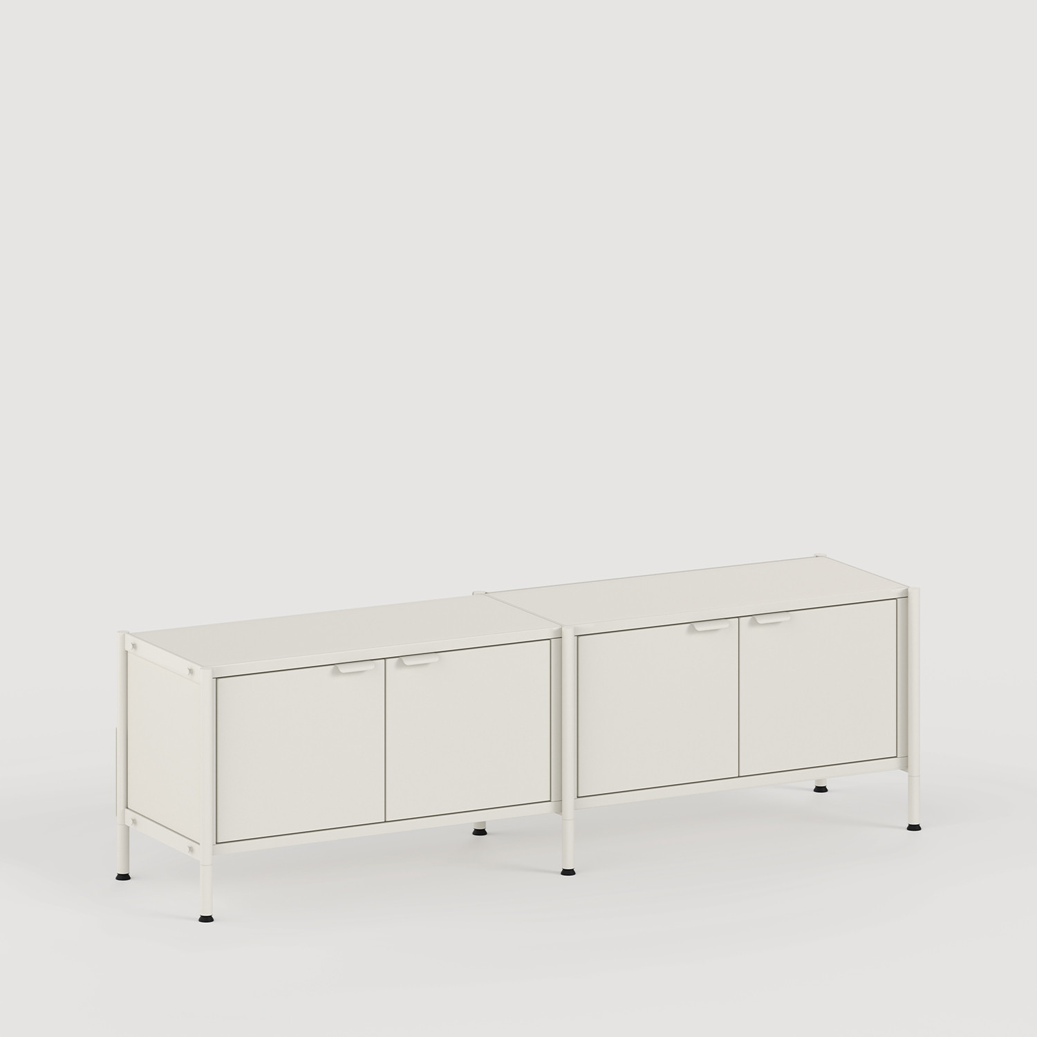 Regal UNIT - H40 bis 50 x B164cm - pulverbeschichteter Stahl