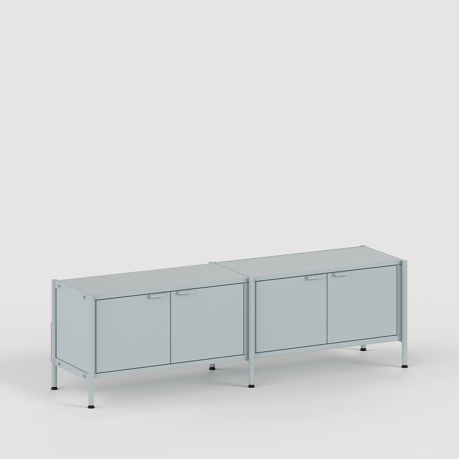 Regal UNIT - H40 bis 50 x B164cm - pulverbeschichteter Stahl