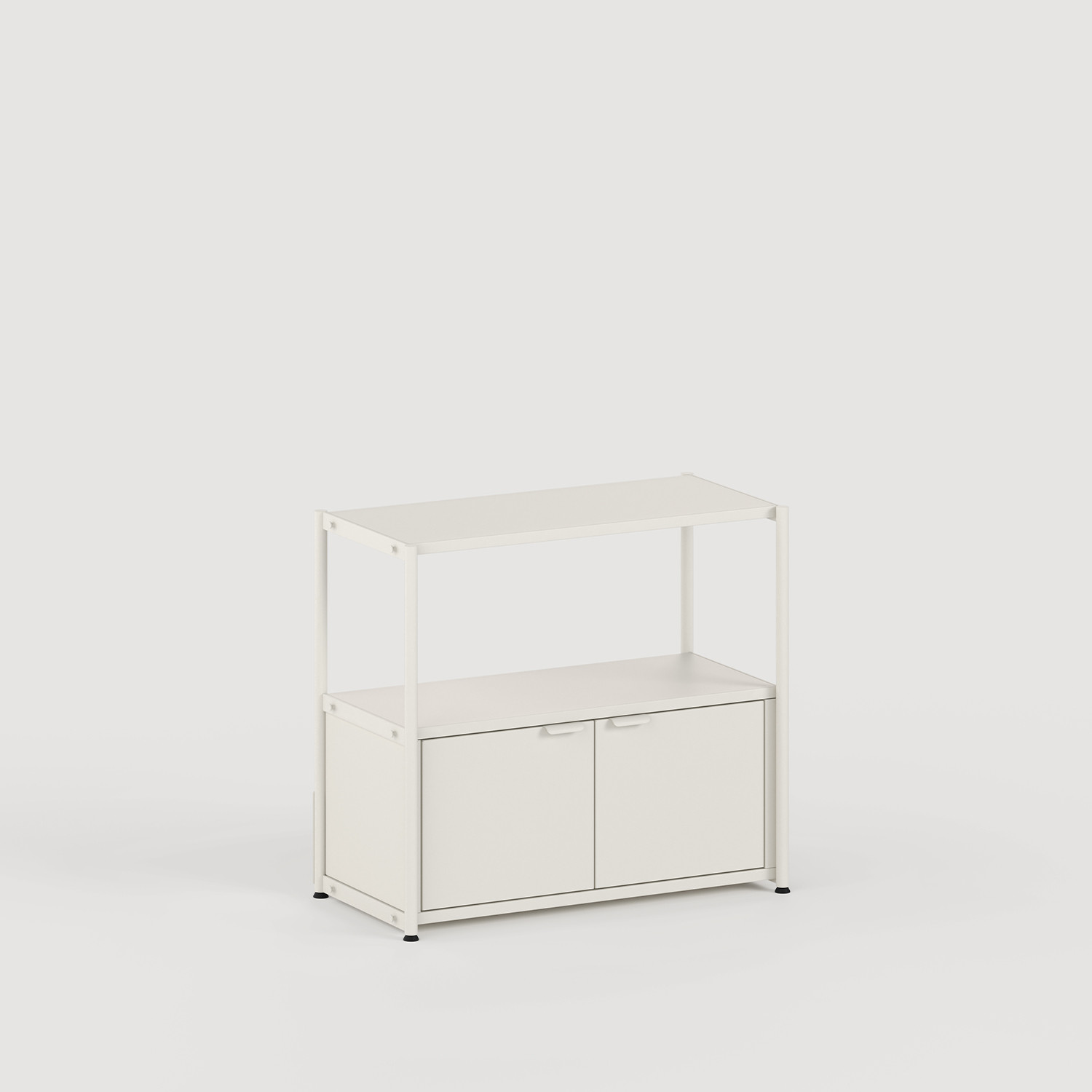 Regal UNIT - H75 bis 85 x B84cm - pulverbeschichteter Stahl