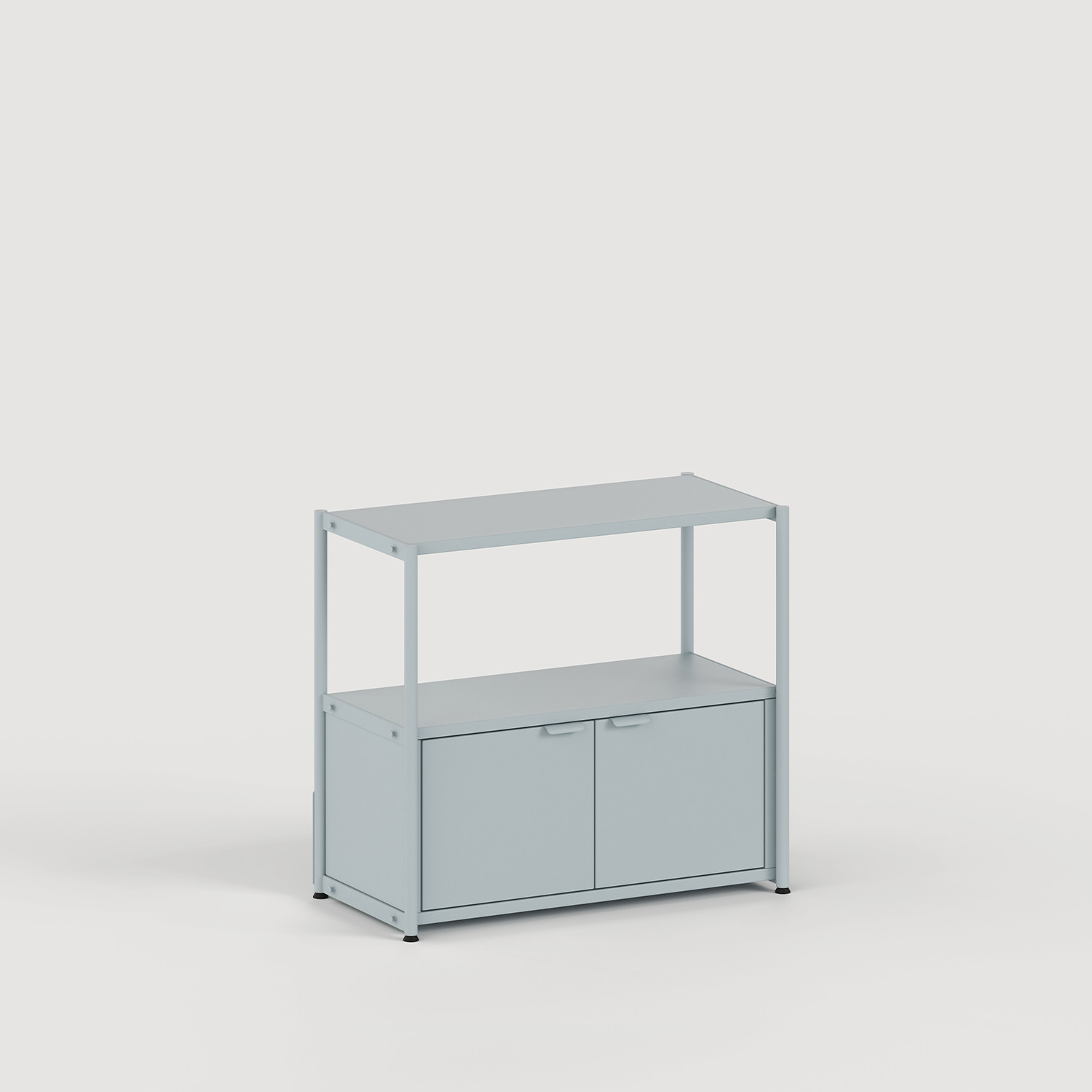 Regal UNIT - H75 bis 85 x B84cm - pulverbeschichteter Stahl