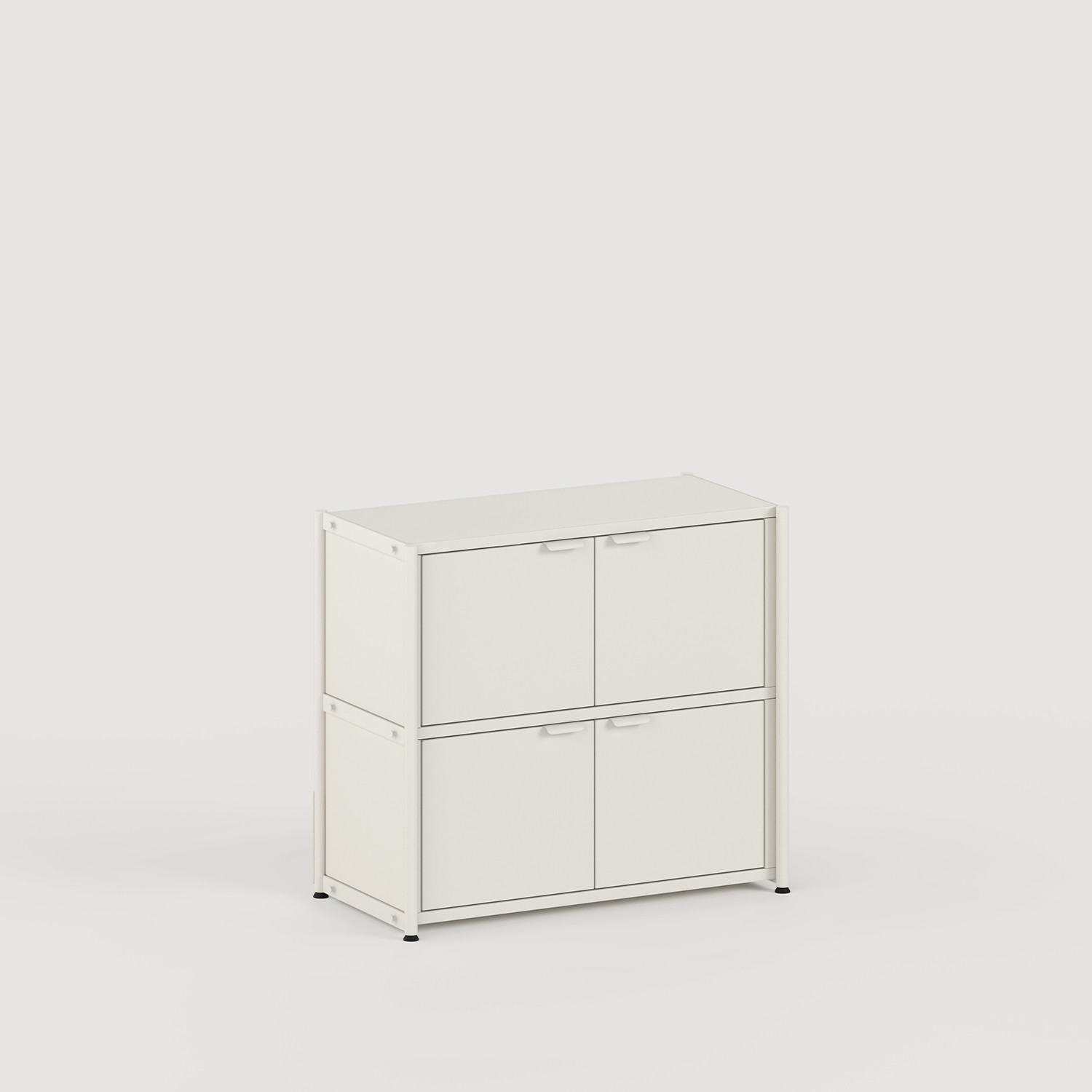 Regal UNIT - H75 bis 85 x B84cm - pulverbeschichteter Stahl