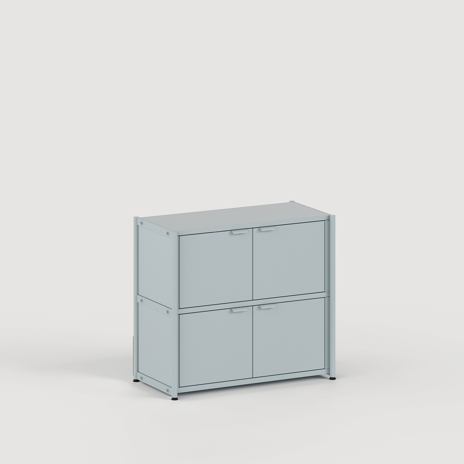 Regal UNIT - H75 bis 85 x B84cm - pulverbeschichteter Stahl