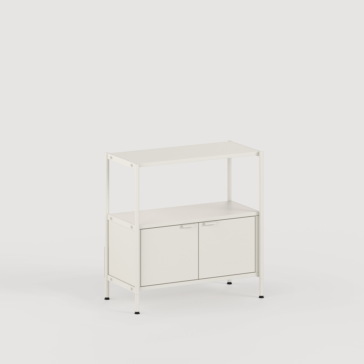 Regal UNIT - H75 bis 85 x B84cm - pulverbeschichteter Stahl