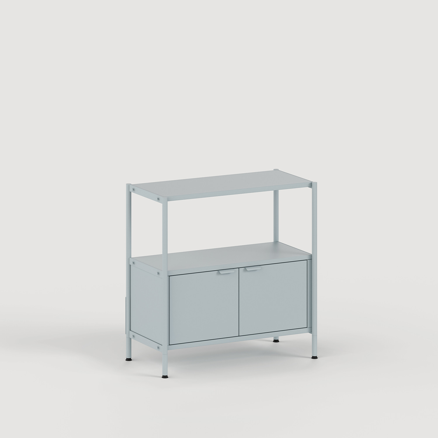 Regal UNIT - H75 bis 85 x B84cm - pulverbeschichteter Stahl