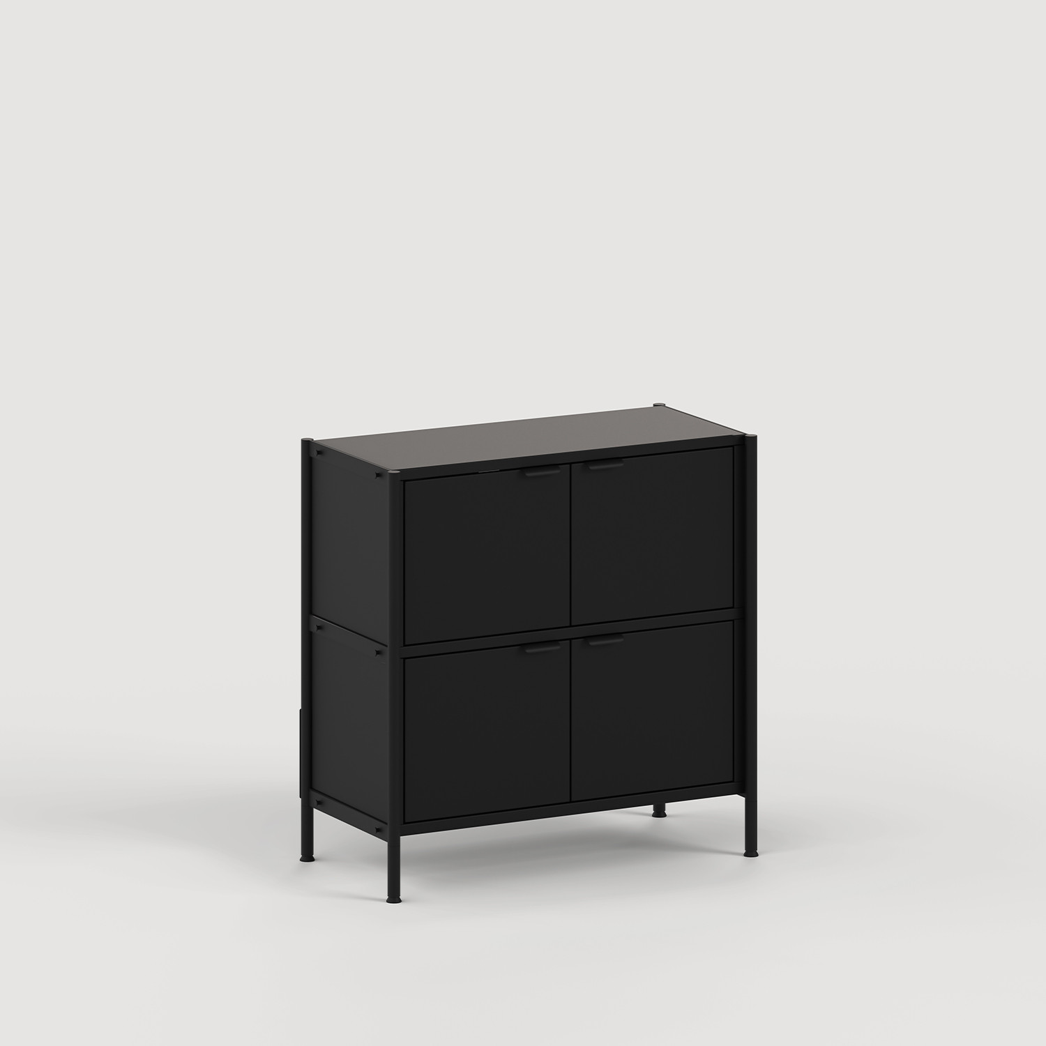 Regal UNIT - H75 bis 85 x B84cm - pulverbeschichteter Stahl