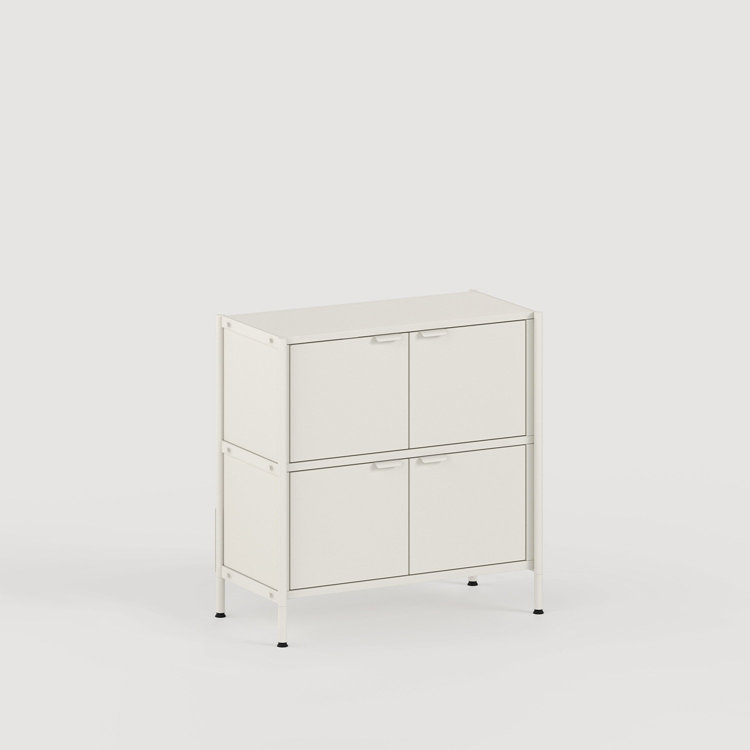 Regal UNIT - H75 bis 85 x B84cm - pulverbeschichteter Stahl