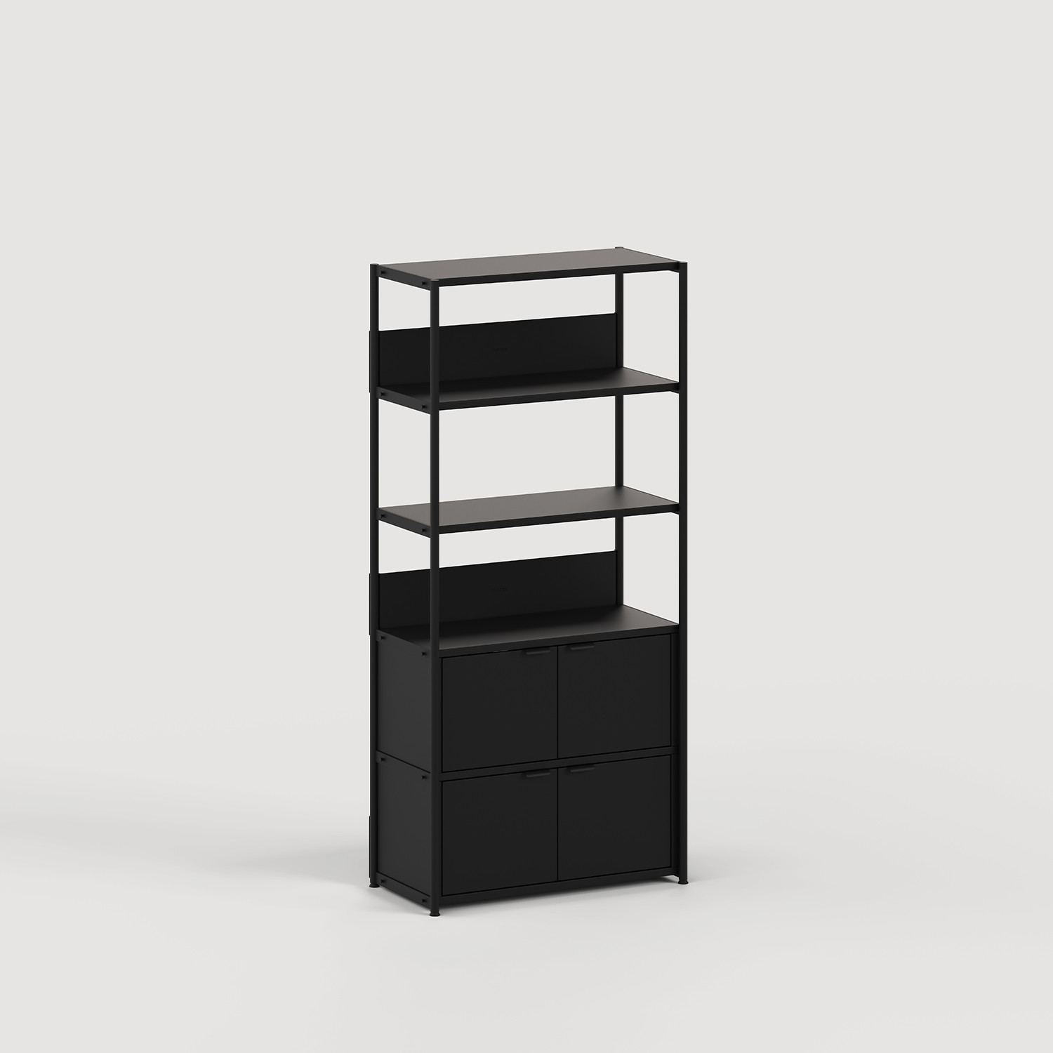 Etagère UNIT - H180 à 215 x L84cm - acier thermolaqué