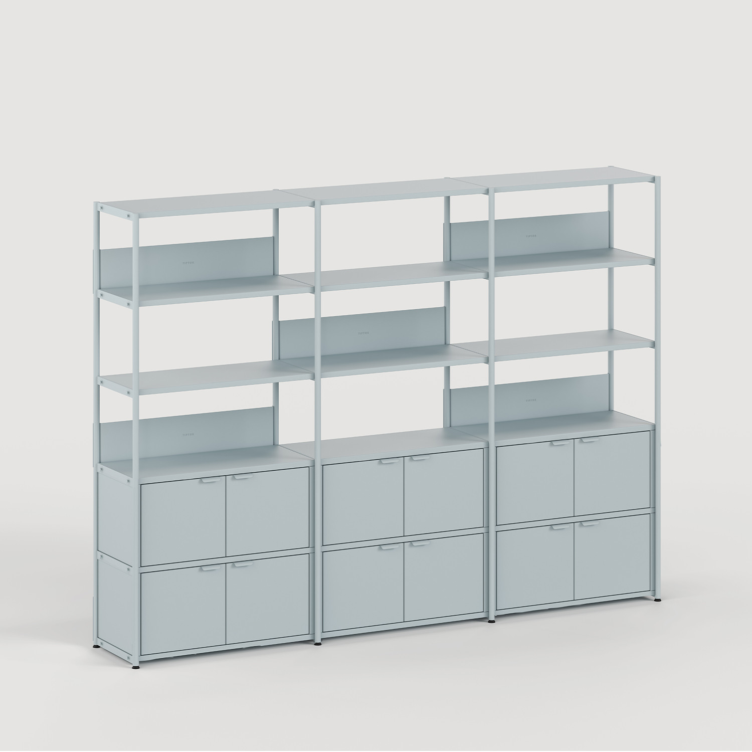 UNIT shelf - H180 to 215 x W244cm - powder-coated steel