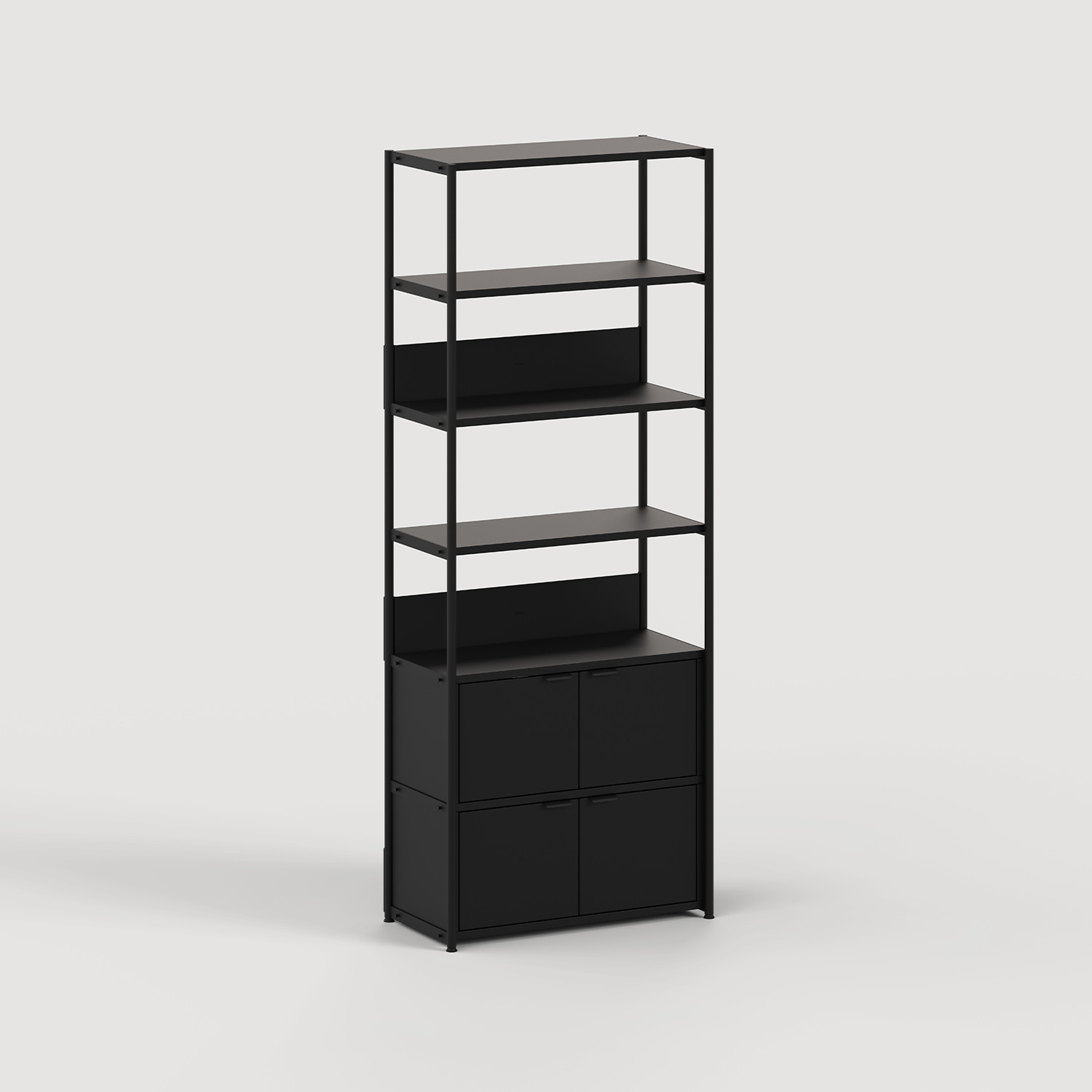 Etagère UNIT - H180 à 215 x L84cm - acier thermolaqué