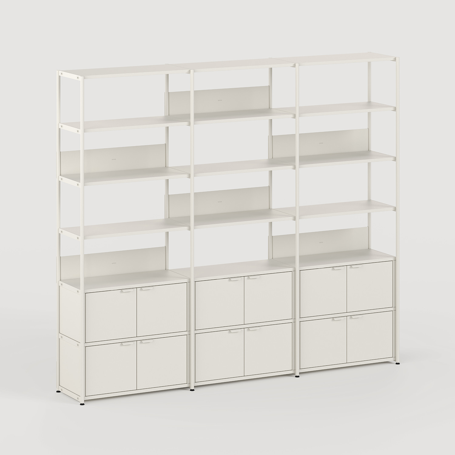 UNIT shelf - H180 to 215 x W244cm - powder-coated steel