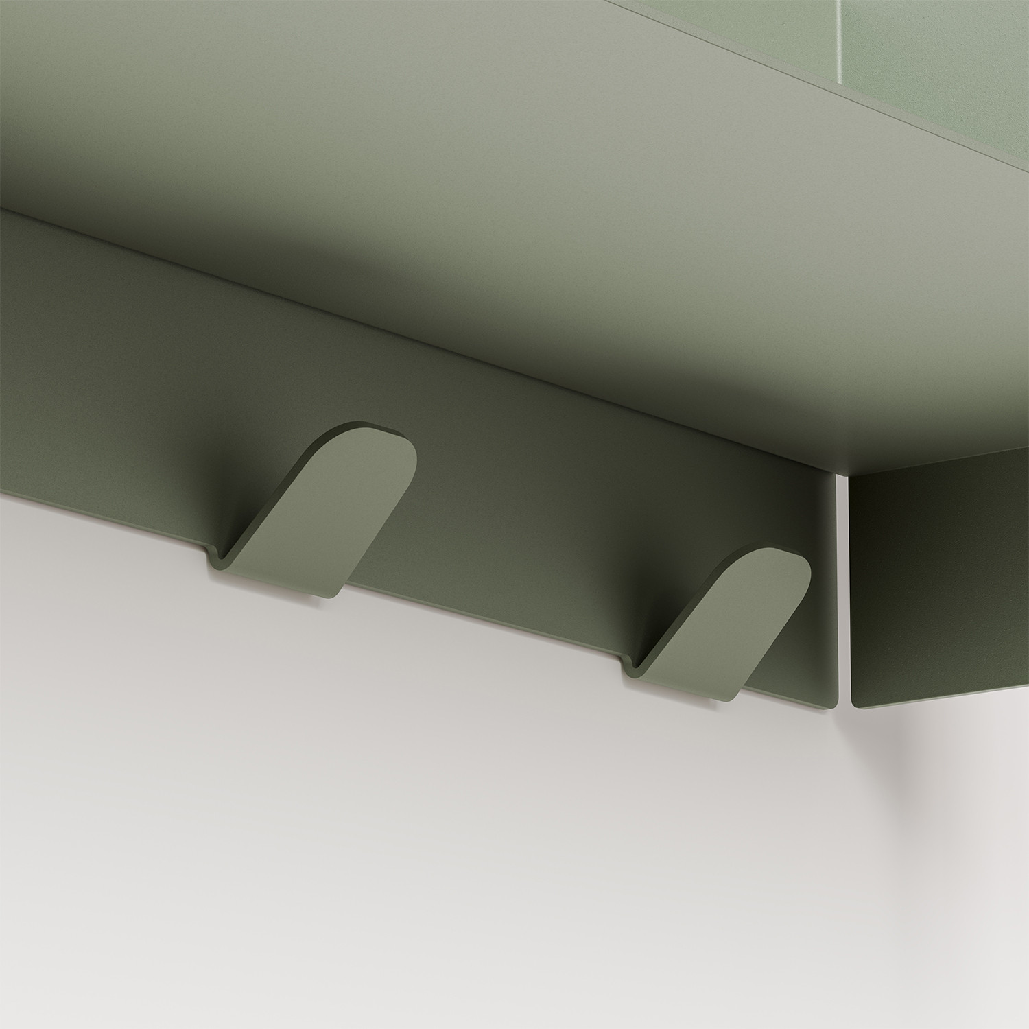 Etagère porte-manteau PLI Slim en acier - 20 à 60cm