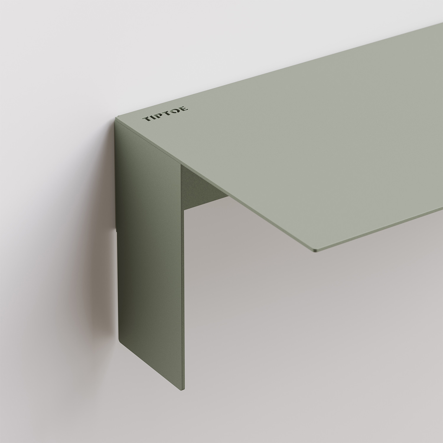 Tablette murale PLI en acier - 20 à 60cm