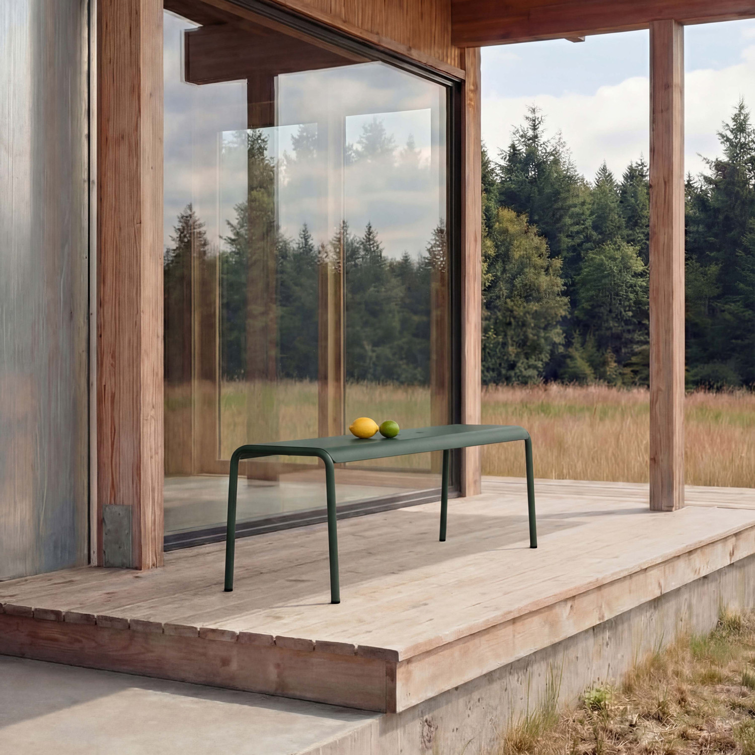 Banc de jardin PANORAMA - acier thermolaqué