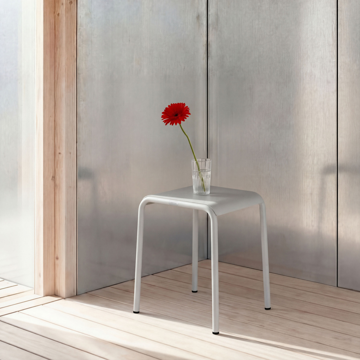 Tabouret de jardin PANORAMA - acier thermolaqué