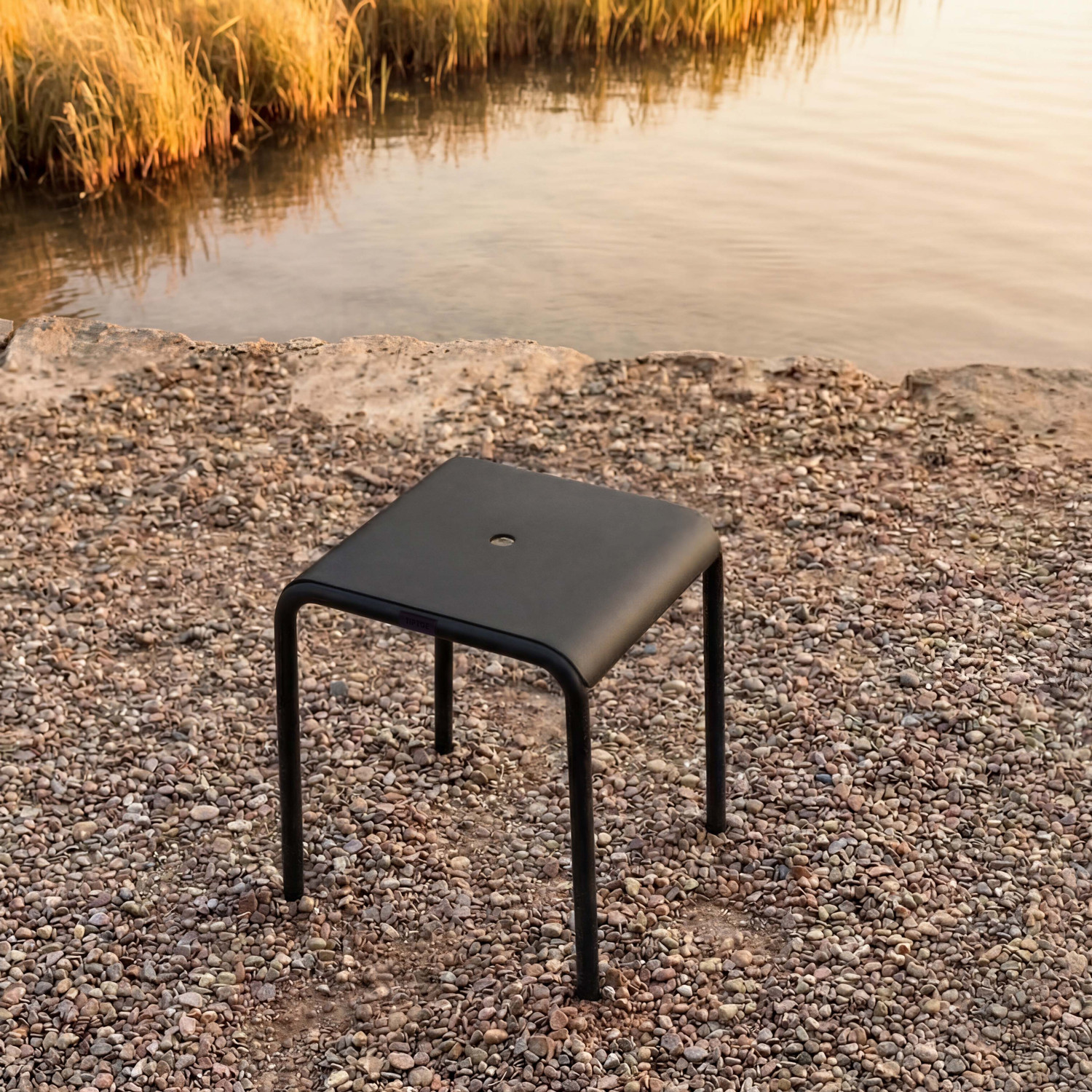 Tabouret de jardin PANORAMA - acier thermolaqué