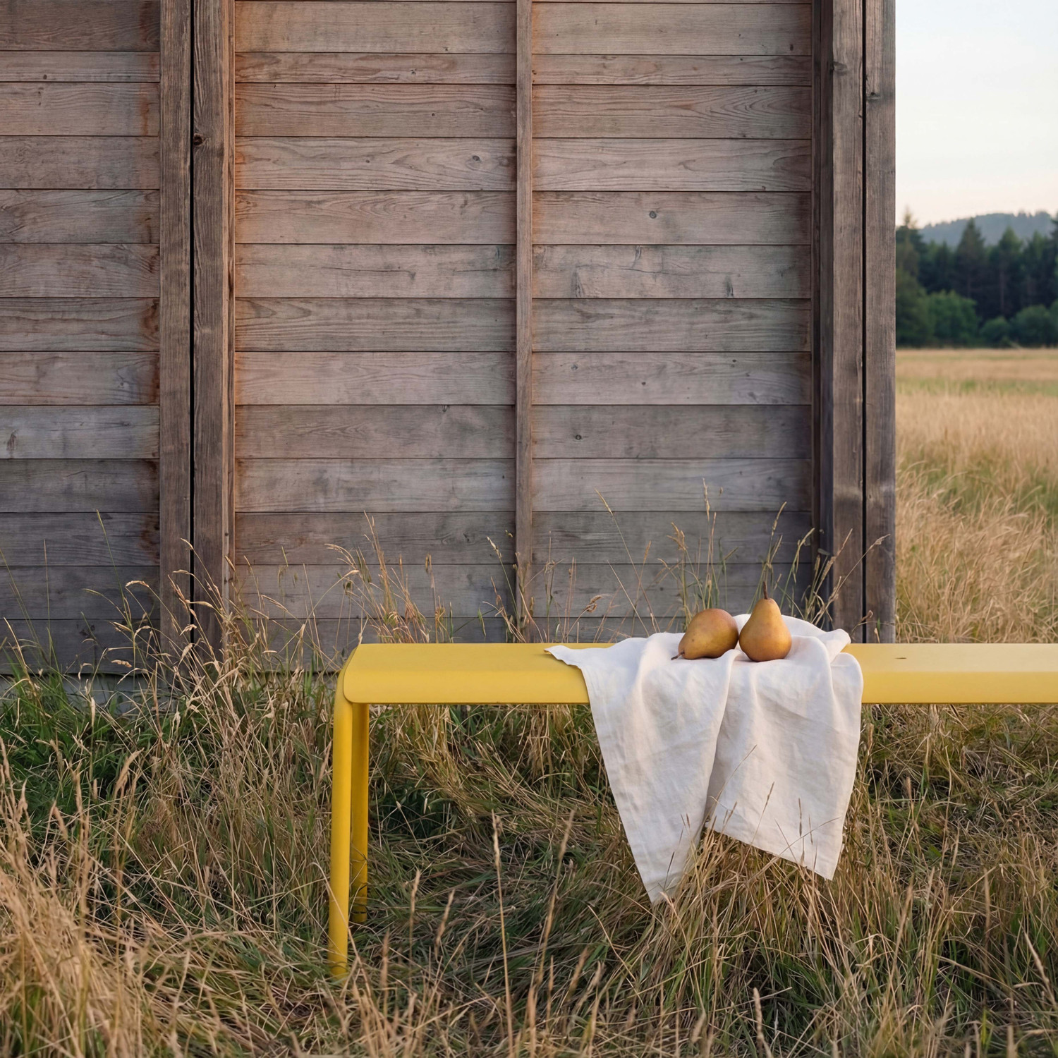 Banc de jardin PANORAMA - acier thermolaqué