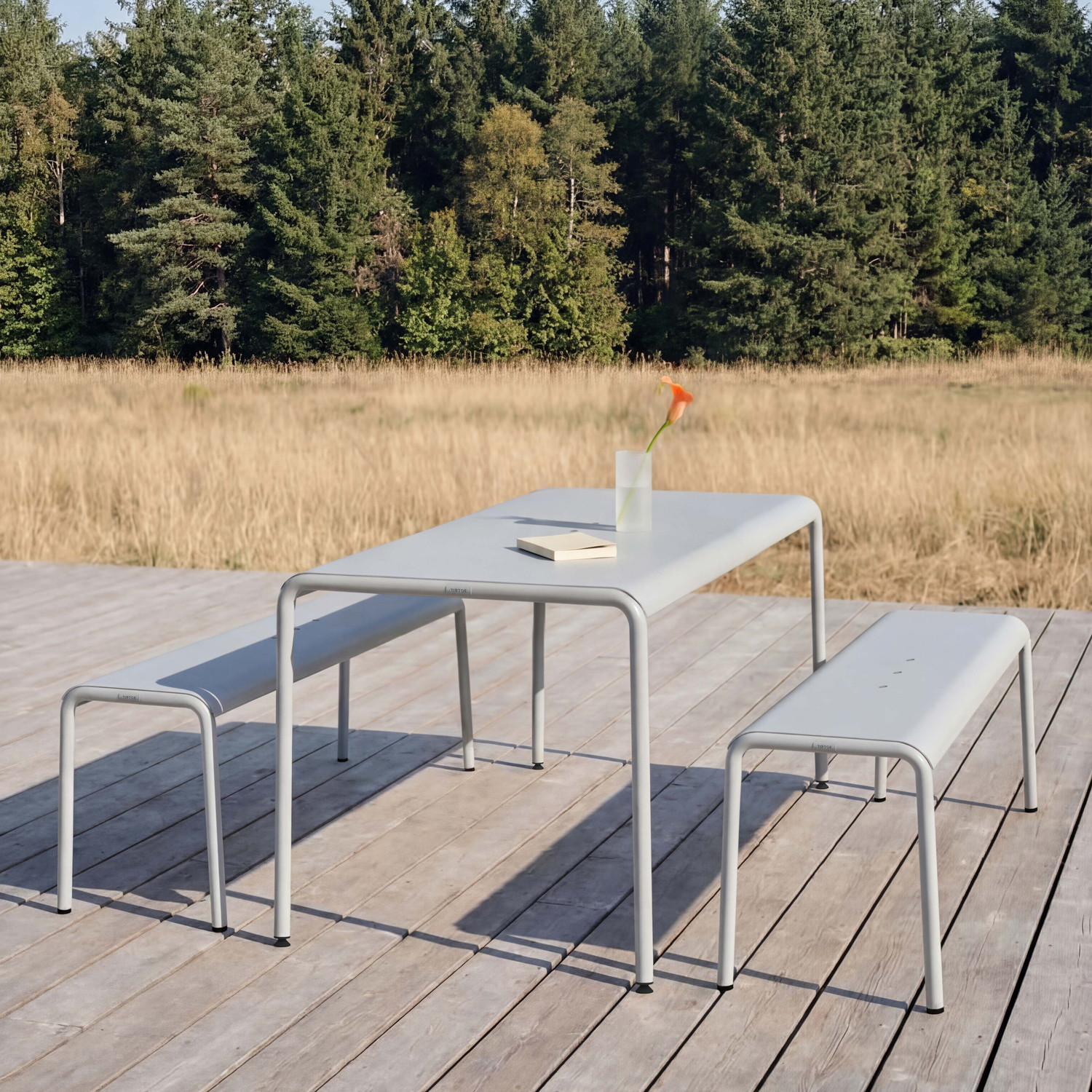 Banc de jardin PANORAMA - acier thermolaqué