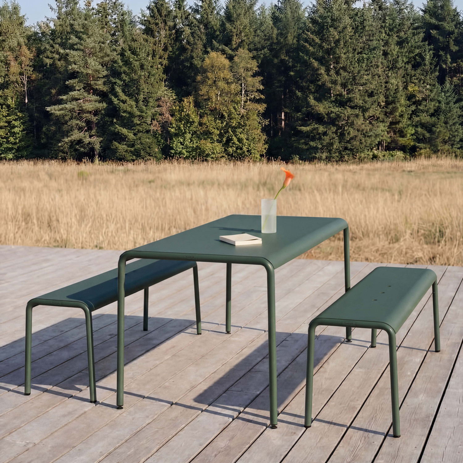 Banc de jardin PANORAMA - acier thermolaqué