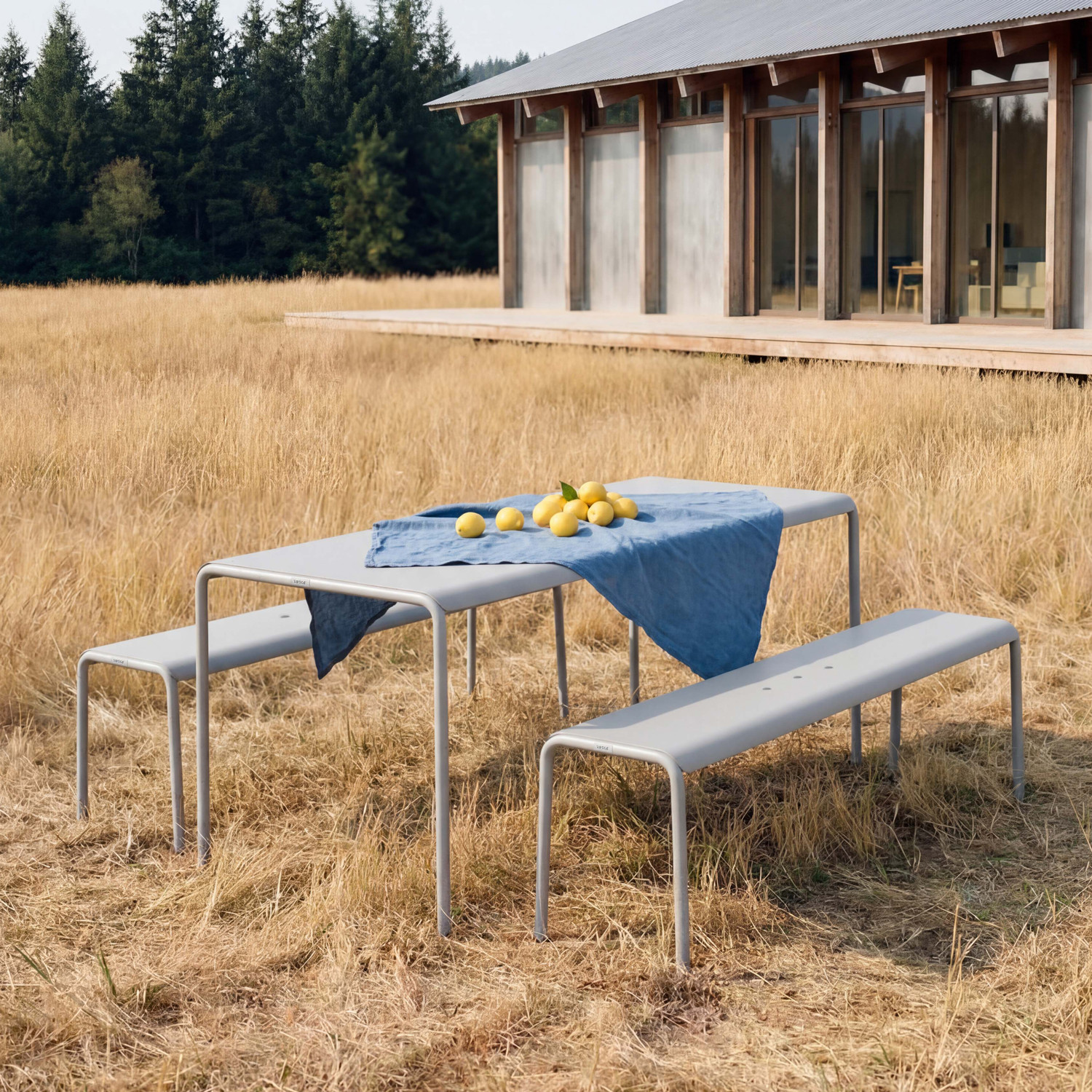 Banc de jardin PANORAMA - acier thermolaqué