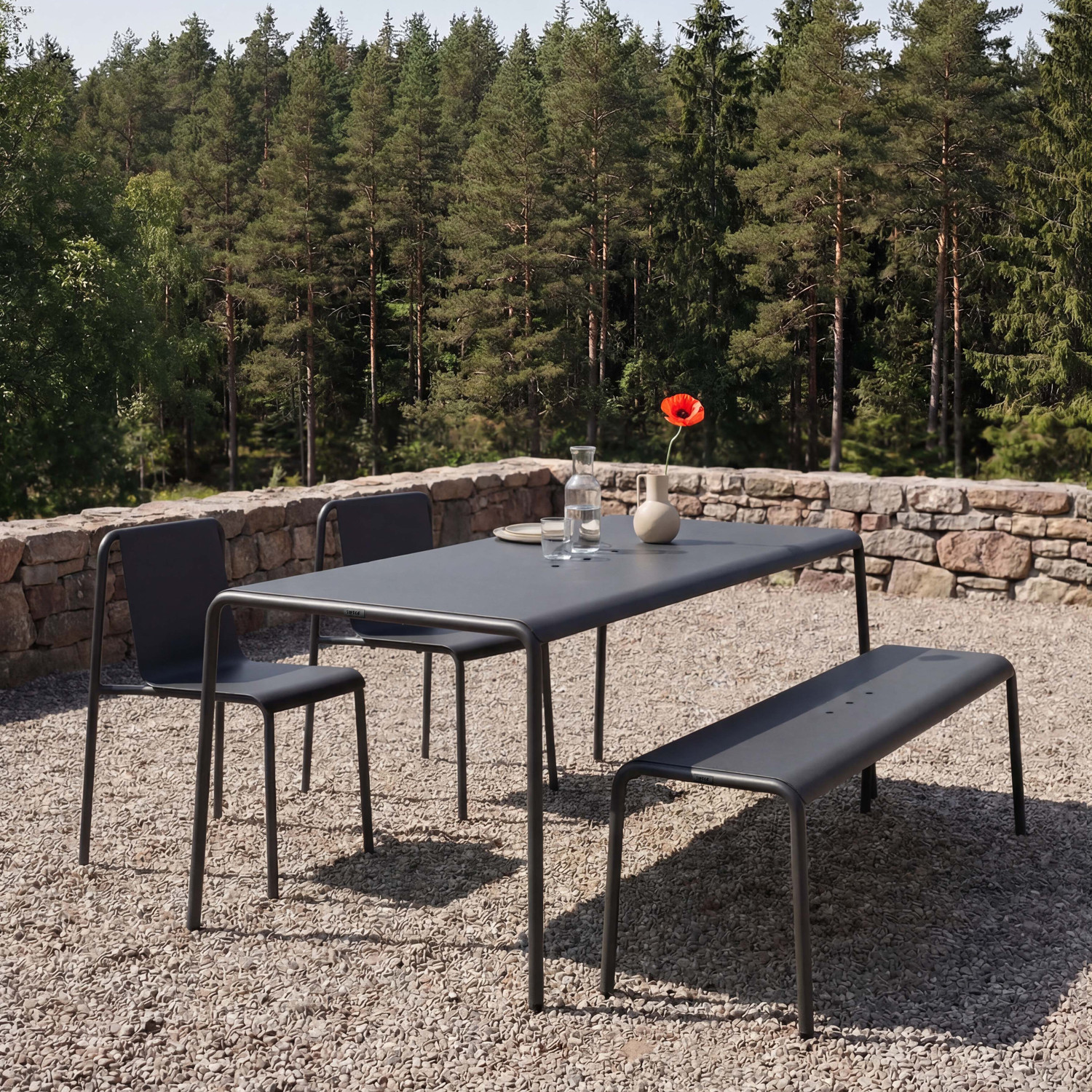 Banc de jardin PANORAMA - acier thermolaqué