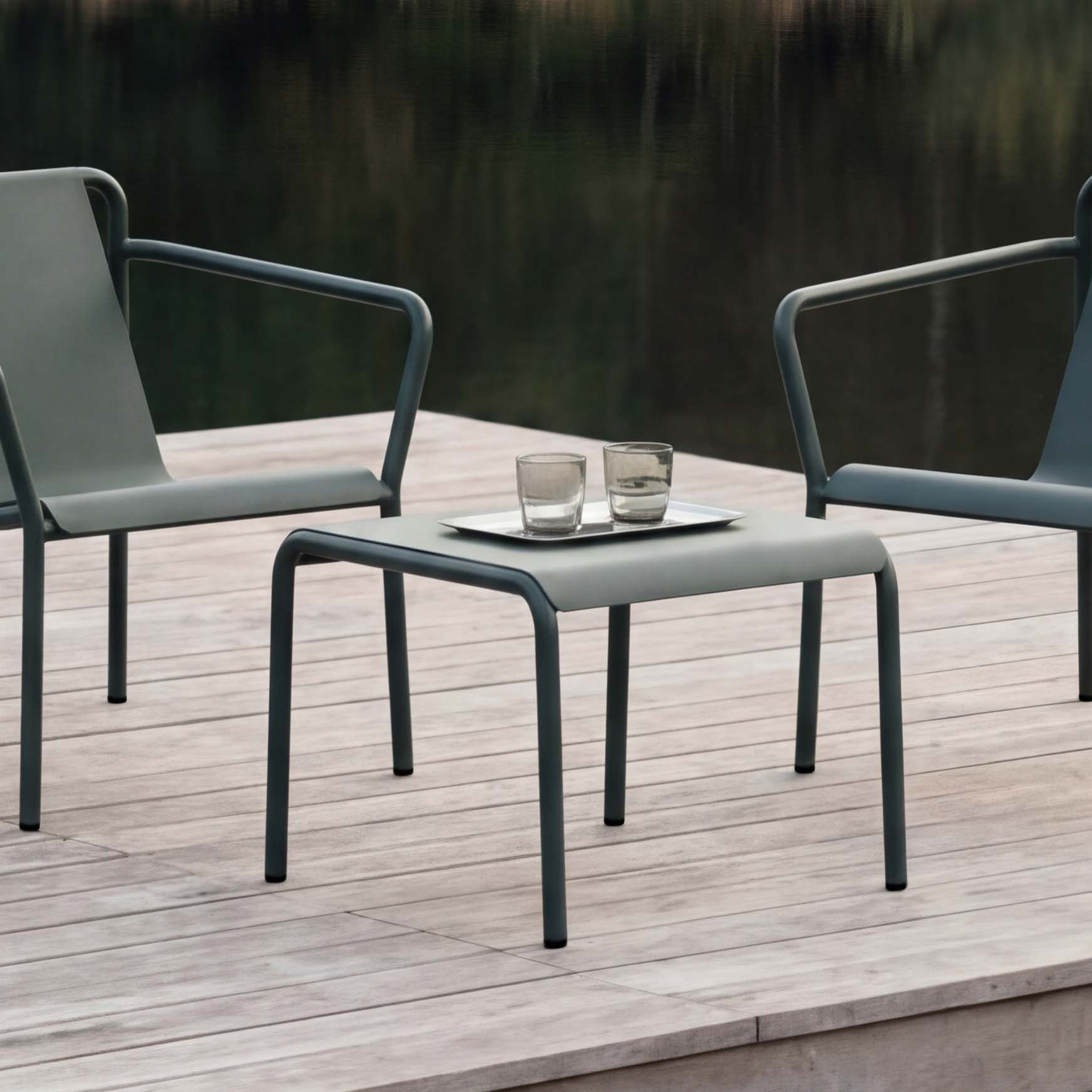 Table basse de jardin PANORAMA - acier thermolaqué