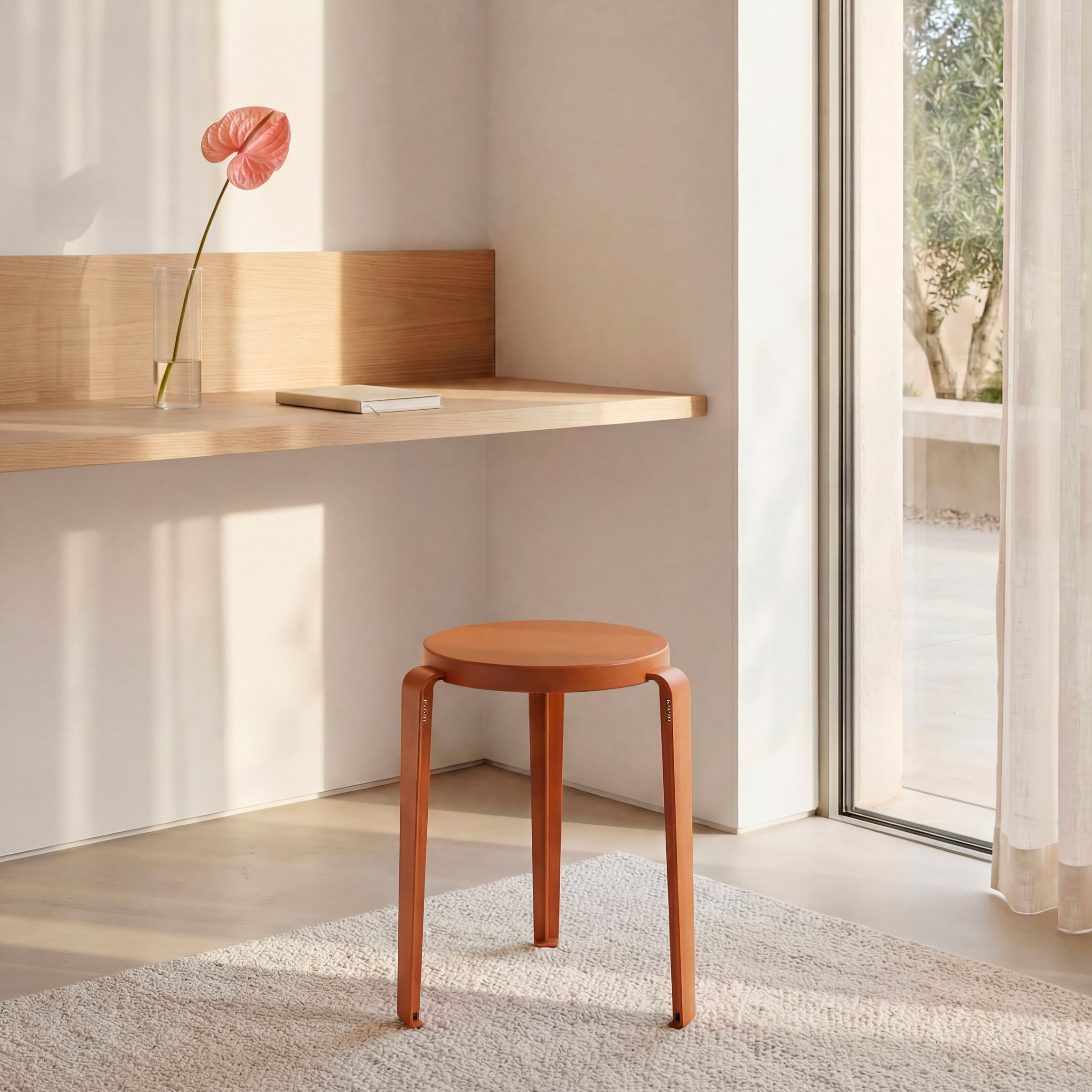 Tabouret LOU édition Chroma - bois éco-certifié