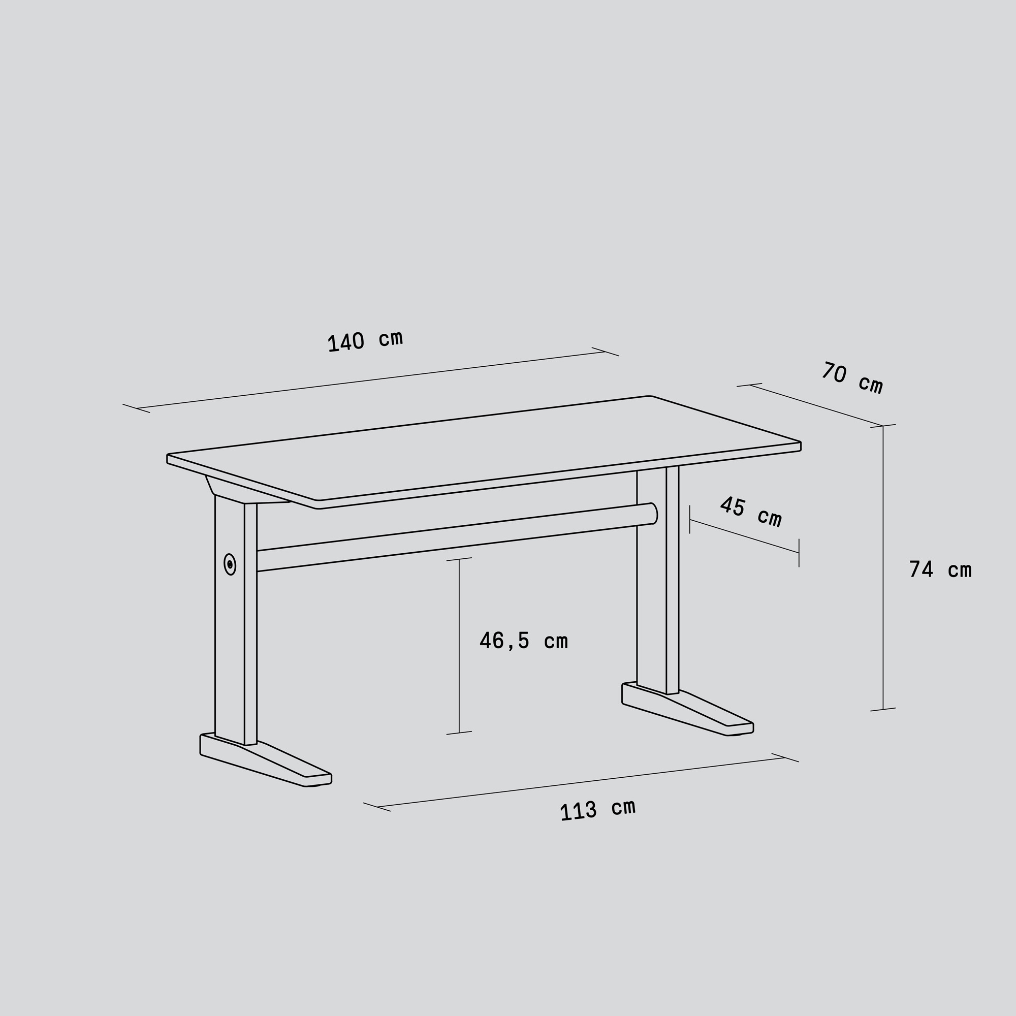 Bureau POST - bois éco-certifié